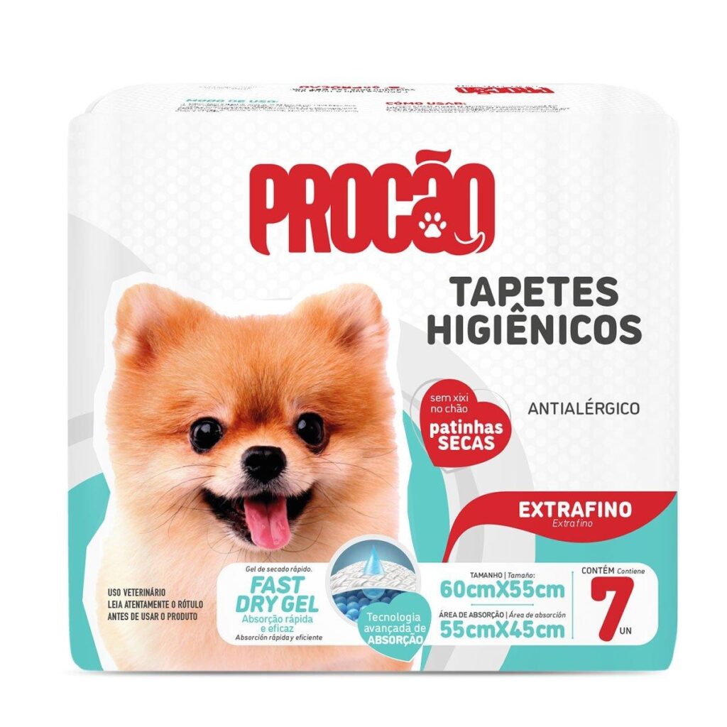 Procao Tapete Higienico 60x55cm 7 unidades
